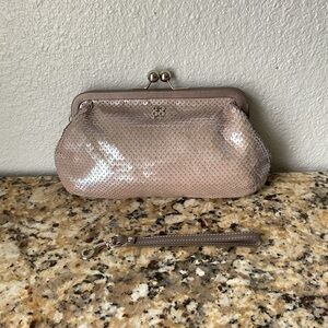 Coach Julia Sequins Kiss Lock Clutch